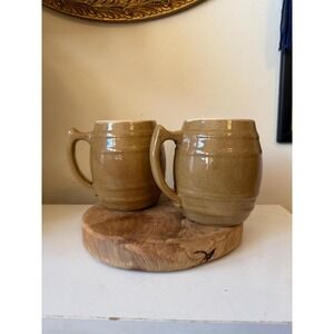 Vintage Uhl Pottery Stoneware Mug Set of 2